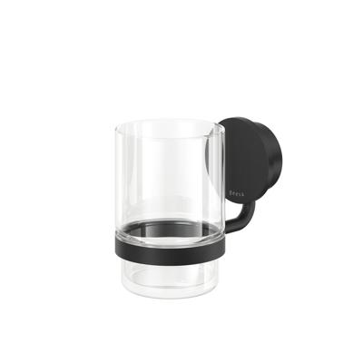 Glashouder Geesa Opal | Met glas | Zwart