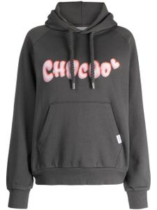 CHOCOOLATE hoodie en coton à logo imprimé - Gris