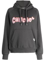 CHOCOOLATE hoodie en coton à logo imprimé - Gris - thumbnail