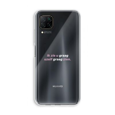 uzelf graag zien: Huawei P40 Lite Transparant Hoesje
