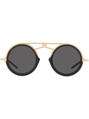 Dolce & Gabbana Eyewear lunettes de soleil à monture ronde - Noir