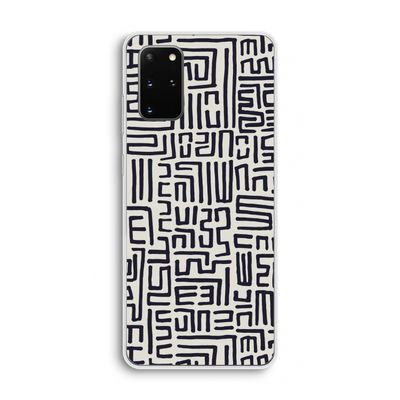 Moroccan Print: Samsung Galaxy S20 Plus Transparant Hoesje