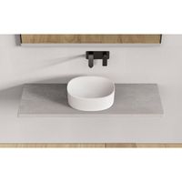 Ideavit Solidcliff-40 opbouw wastafel 40x35x12,5cm Solidsurface mat wit 290251