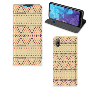 Huawei Y5 (2019) Hoesje met Magneet Aztec Yellow