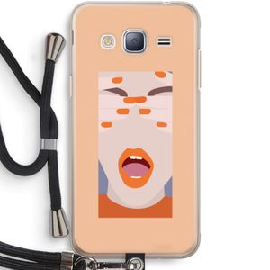 Surprise: Samsung Galaxy J3 (2016) Transparant Hoesje met koord