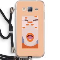 Surprise: Samsung Galaxy J3 (2016) Transparant Hoesje met koord