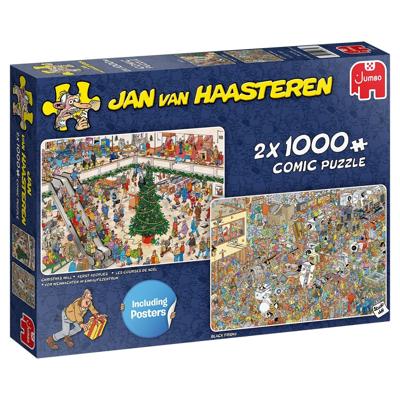 Jan van Haasteren ‚Äì Kerst Inkopen Puzzel 2x 1000 Stukjes