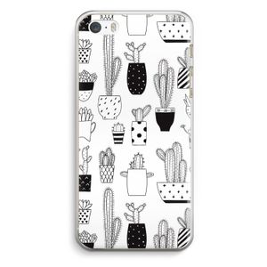 Cactusmotief: iPhone 5 / 5S / SE Transparant Hoesje