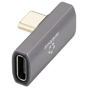 Renkforce USB 4, USB-C Adapter [1x USB-C stekker - 1x USB-C bus] RF-3778672 8K UHD, 90° haaks naar rechts