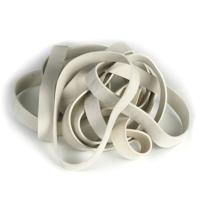 Tentelastieken - 20x - zwart - rubber - 10 x 1 x 0,15 cm - camping accessoires