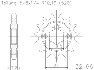 ESJOT Sprocket 520 13z standard