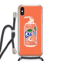 S(peach)less: iPhone X Transparant Hoesje met koord