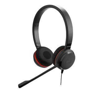 Jabra Evolve 30 II UC On Ear headset Computer Kabel Stereo Zwart Microfoon uitschakelbaar (mute), Volumeregeling