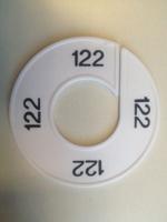 Maatring wit/zwart 122