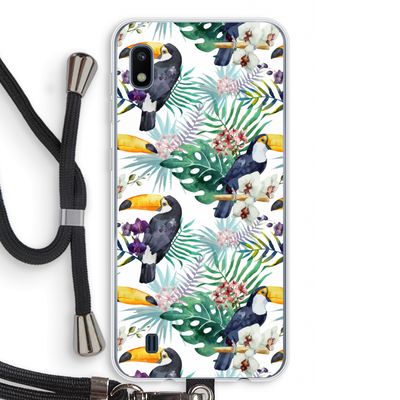Tukans: Samsung Galaxy A10 Transparant Hoesje met koord