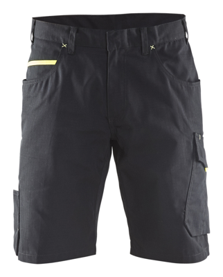 Blåkläder Service short 14991330 | Zwart/High Vis Geel | Maat 48 - 7330509549650