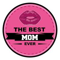 Moederdag bierviltjes - the best mom ever - roze - 15x stuks - cadeau onderzetters - verjaardag mama