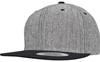 Flexfit FX6089MS Melange Solid Snapback - Black Melange/Black - One Size