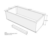 Xenz beterbad baddrager voor bodysize 190x90cm