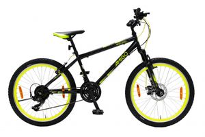AMIGO Next Level 24 Inch 39 cm Junior 21V V Brakes Zwart/Geel