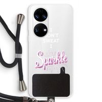 Sparkle quote: Huawei P50 Transparant Hoesje met koord