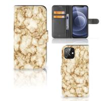 iPhone 12 | 12 Pro (6.1") | Bookcase | Marmer Goud