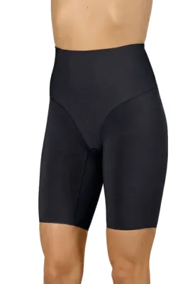 Hoge corrigerende boxershort met lange pijpjes - Shapewear boxershort katoen - 38 - Zwart - corrigerende corrigerende corrigerende corrigerende -