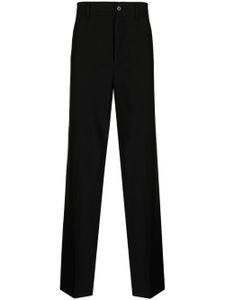 Feng Chen Wang pantalon droit en laine d'agneau - Noir