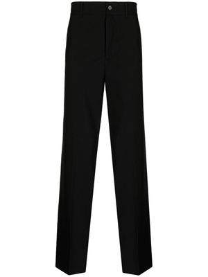 Feng Chen Wang pantalon droit en laine d'agneau - Noir