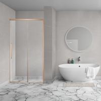 Aqua Vista Lokla Linea nisdeur - 140x200cm - incl. montageset - geborsteld koper R-BC-LC140-SCX