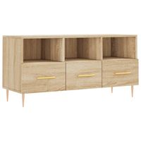 The Living Store TV-meubel Sonoma Eiken - 102 x 36 x 50 cm - Stevig en praktisch design - thumbnail