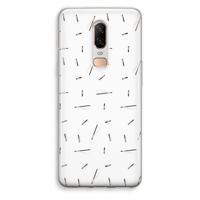 Hipster stripes: OnePlus 6 Transparant Hoesje