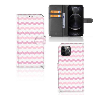 Apple iPhone 12 Pro Max | Telefoon Hoesje | Waves Roze