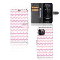 Apple iPhone 12 Pro Max | Telefoon Hoesje | Waves Roze Apple iPhone 12 Pro Max | Telefoon Hoesje | Waves Roze