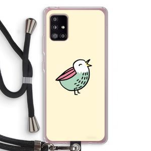 Birdy: Samsung Galaxy A51 5G Transparant Hoesje met koord