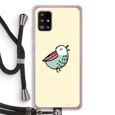 Birdy: Samsung Galaxy A51 5G Transparant Hoesje met koord