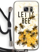 Let it bee: Samsung Galaxy S7 Transparant Hoesje met koord