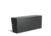Keerwand aluminium recht 150x40x60cm. brede bovenrand