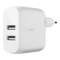 Belkin Dual USB-A Charger - 24W Oplader Wit Belkin Dual USB-A Charger - 24W Oplader Wit