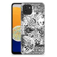 Silicone Back Case Samsung Galaxy A03 Skulls Angel