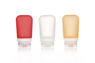 Human Gear GoToob+ 3-Pack -3x 74ML - Clear/Red/Orange
