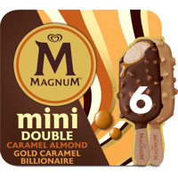 Magnum Mini IJs Double Caramel & Almond Billionaire 6 stuks 6 x 55ml bij Jumbo