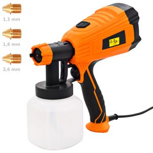 VidaXL Verfspuit elektrisch met 3 mondstukken 500 w 800 ml