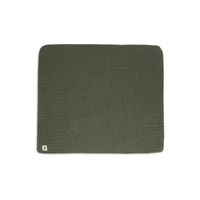 Jollein waskussenhoes 75x85 cm Pure Knit Leaf Green GOTS Maat