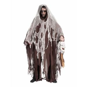 Halloween verkleed kostuum bruine mantel/cape met capuchon - volwassenen