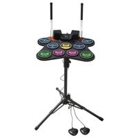 VEVOR E Drum Elektrische Drumset 9 Pads Stand 2 Luidsprekers Sticks