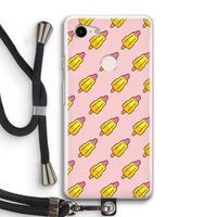 Waterijsjes: Pixel 3 Transparant Hoesje met koord
