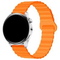 Samsung Galaxy Watch 7 Magnetische Siliconen Band - Oranje Samsung Galaxy Watch 7 Magnetische Siliconen Band - Oranje