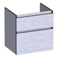 Brauer Delight Edge - Onderkast - 60 cm - met 2 Softclose Lades Greeploos en 1 Sifon Uitsparing - Forest Seashell