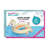 Alert Splash Opblaasbare Lama Eiland met 5 Stickers 310x270x175 cm Alert Splash Opblaasbare Lama Eiland met 5 Stickers 310x270x175 cm